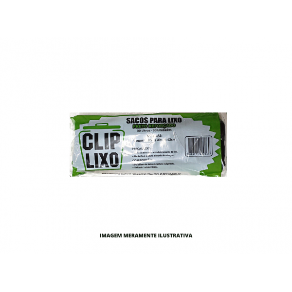 SACO DE LIXO - CLIP LIXO - 30L ROLO - PCT30